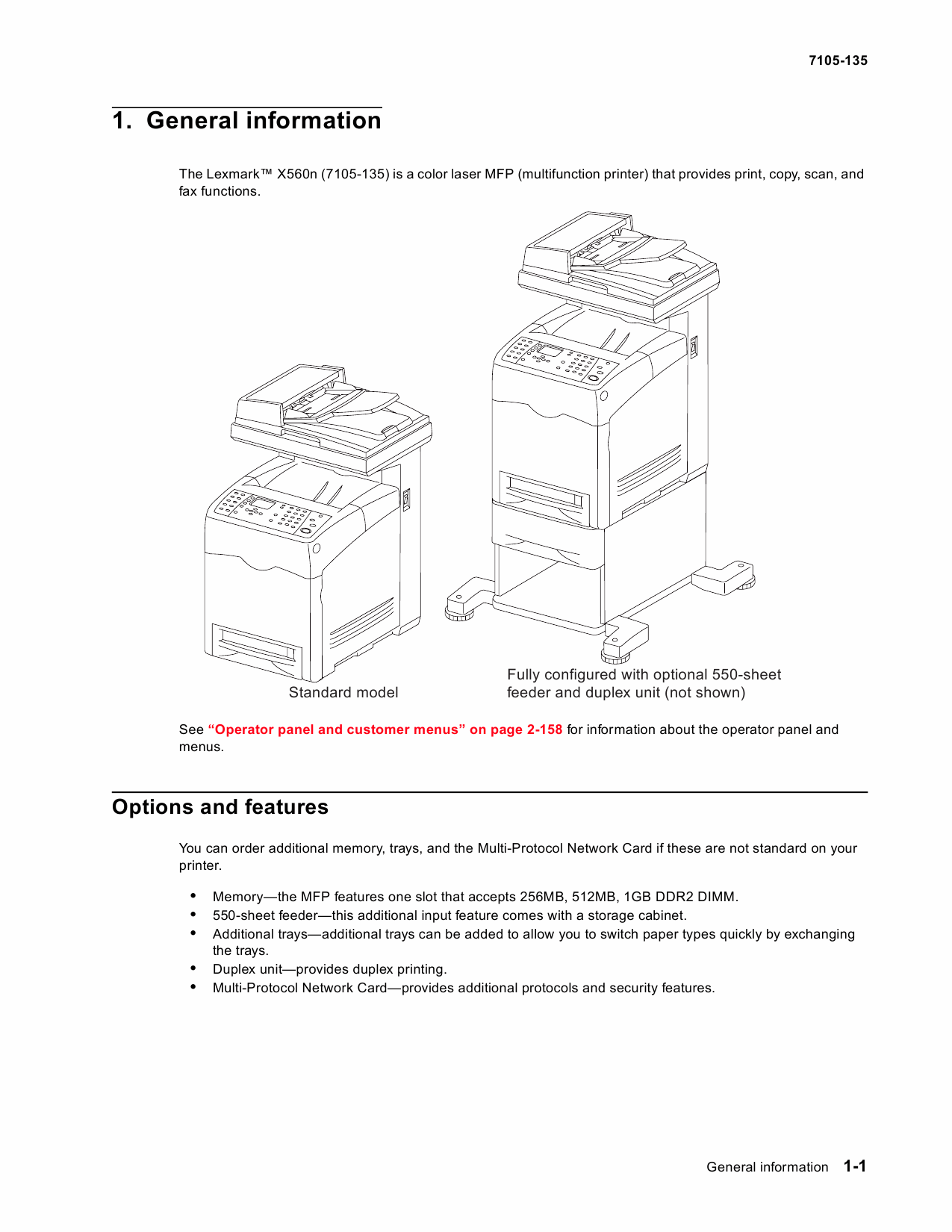 Lexmark X X560nMFP 7105 Service Manual-2